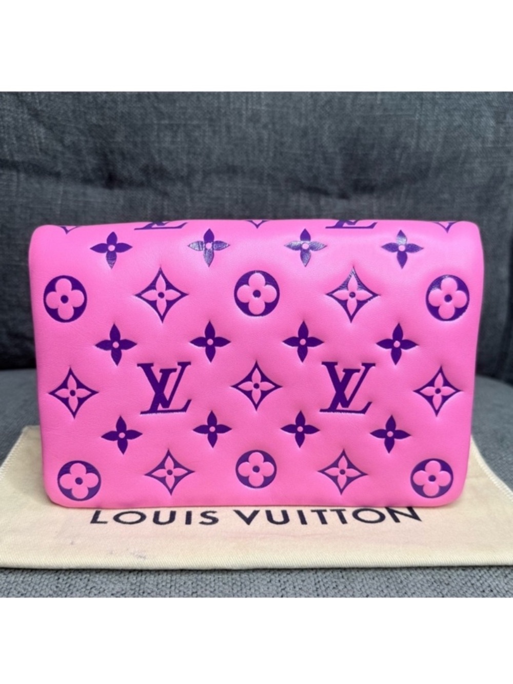 Louis Vuitton Coussin pochette monogram embossed leather CLUTCH ❗️FIRM PRICE❗️